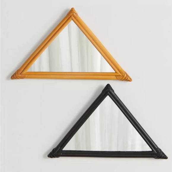 NWT Bohemia Rattan Triangle Accent Mirror - Picture 2 of 4